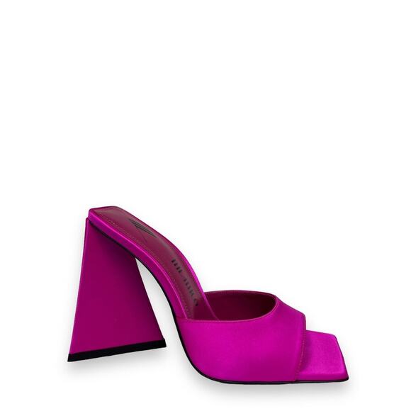 THE ATTICO Fuchsia Satin DEVON 115mm Mules Pumps Sandals Size EU 36 US 6